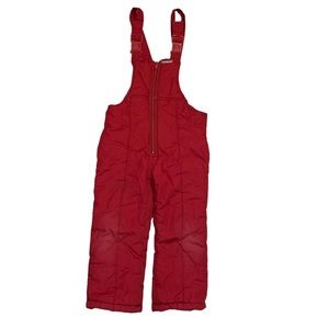 London Fog 4T Red Snow Overall Snowpants